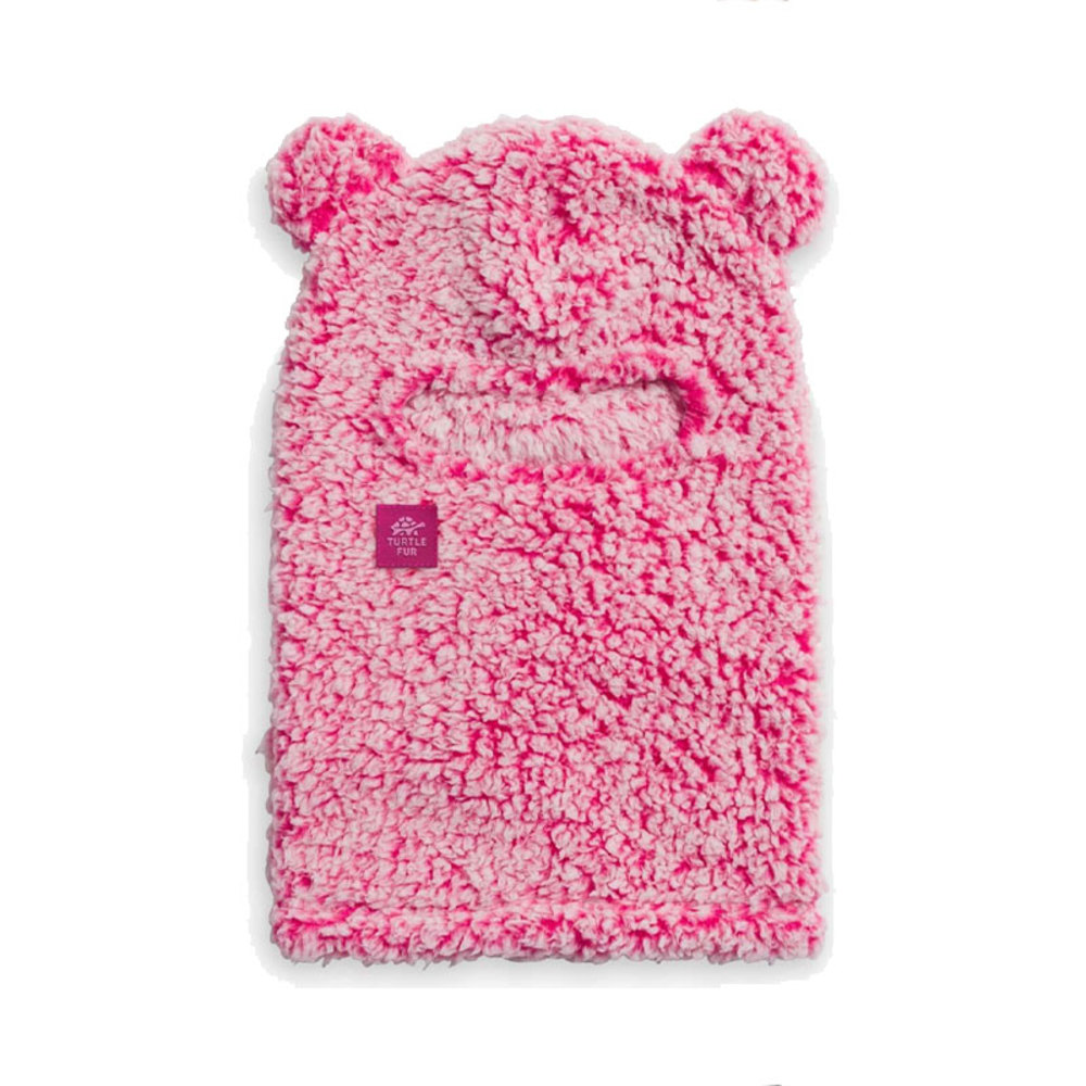 Turtle Fur Comfort Lush Kids Bear Balaclava: LUCPINK/2067