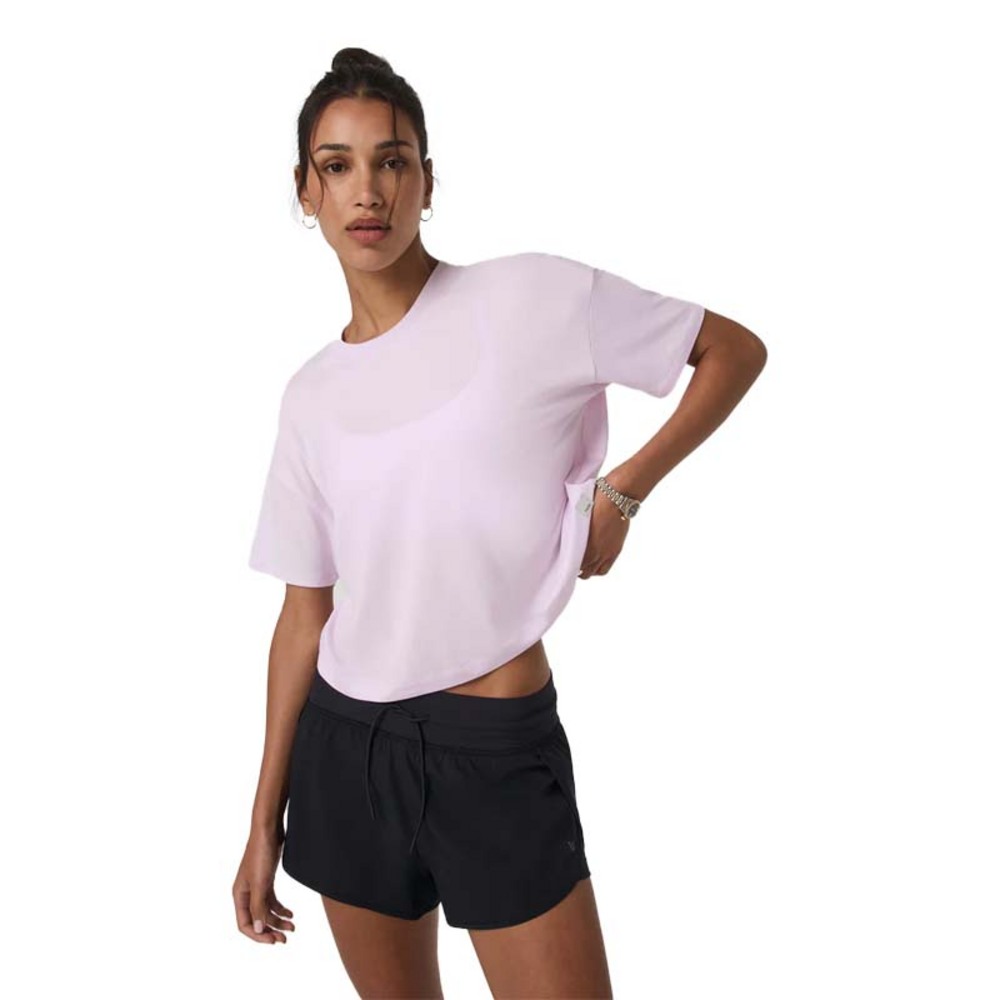 Vuori Short Sleeve Energy Tee - Women`s Spring 26: LILACBREEZEHTHR/LZH