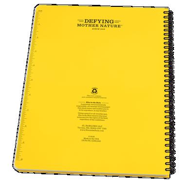 The back of the notebook.